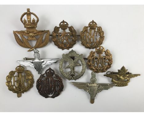 RAF, RFC, Army Air Corps and other cap badges
