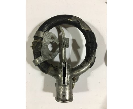 A Second World War RAF Dunlop control column spade grip