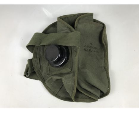 A 1945 British Army tropical large capacity canvas water carrier