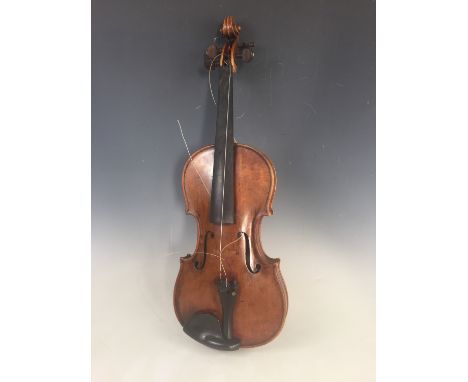 A late 18th / early 19th Century violin by Joseph Neuner (fl. 1790-1812), having a one-piece back, stamped 'Jos Neuner' benea
