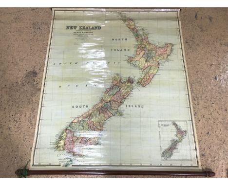 Three late 19th Century Australian wall charts, including Johnston's Series of Large Wall Maps and Illustrations; Australia, 