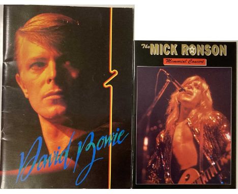 Signed memorabilia to include: 1978 David Bowie Japan tour book signed to first page in various inks by Roger Powell, George 