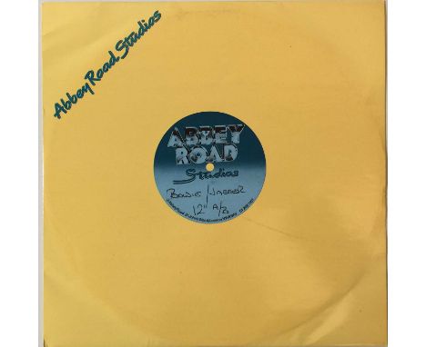 Wicked to see original UK Abbey Road 12" (double-sided) acetate from Bowie and Jagger with their classic collaboration Dancin