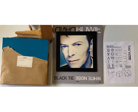 DAVID BOWIE BLACK TIE WHITE NOISE UNUSED BMG SHOP DISPLAY. An official BMG 'stacking' display for 'Black Tie, White Noise', s