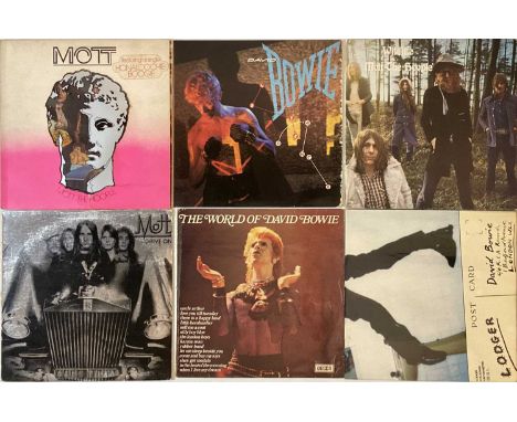 Glam-tastic collection of 32 x classic LPs. Artists/titles include David Bowie - Lodger (BOW LP1, UK orange labels A1/B2 w/in