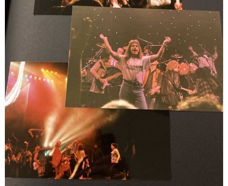 A scrapbook documenting a 1994 trip between Netherlands and London to attend the Mick Ronson memorial concert. Includes ferry