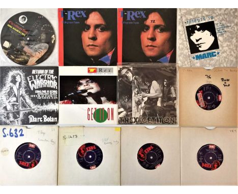 Electric collection of 35 x 7" featuring T. Rex and Marc Bolan. Titles include Christmas Boy (pic disc SBOLAN 12P), Telegram 