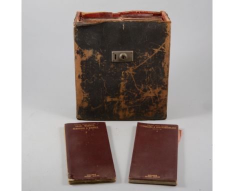 Hollands Patent Duplex road maps of England, 1/2" scale in 12 sections, original case (a.f.).