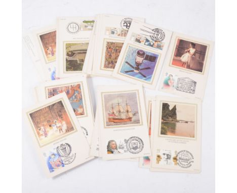 Stamps: First Day Covers, Benham silks, a small collection.