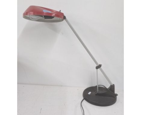 A vintage anglepoise lamp with red shade. Location:A3MIf there is no condition report, please request