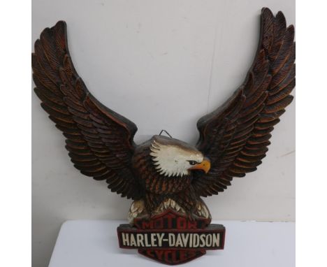 Harley-Davidson motorcycles composition eagle sign with painted detail (55cm x 45cm) 