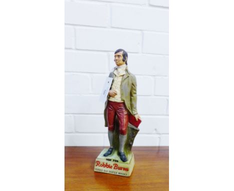 A Robbie Burns, Famed Old Scotch Whisky rubberoid figure, 35cm high