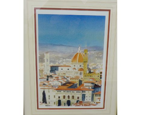 A framed Allan Reid limited edition coloured print of 'Rome', signed in pencil and numbered 113/950 in a gilt wood frame, 30 