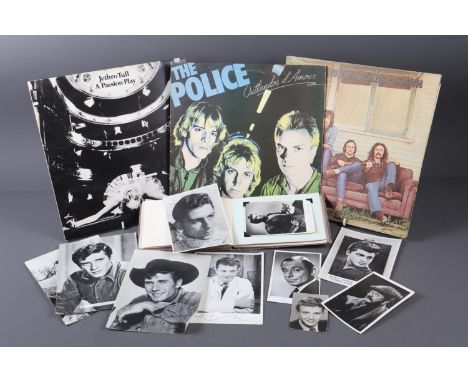 A quantity of records, including The Police, Jethro Tull, Electric Light Orchestra, The Who and various others, a selection o