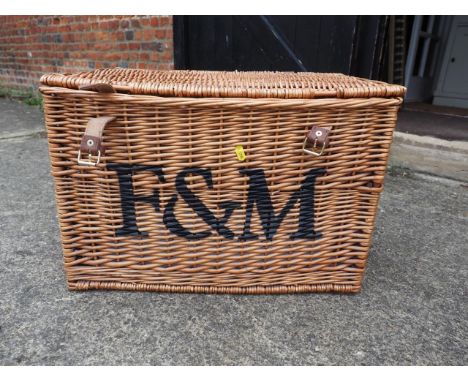 A Fortnum and Mason hamper, 22" wide x 18" deep x 14" high