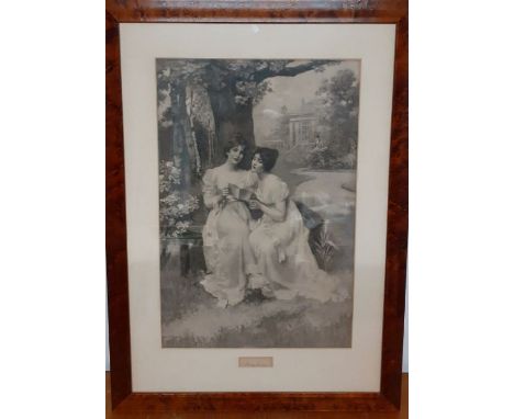 A print after Herbert A. Horwitz (1800-1900), "Sunshine", framed and glazed, (59x36.5 cm).