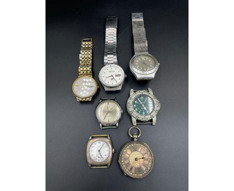 A selection of wristwatches, various makers including Rotary, Citizen, Timex etc.