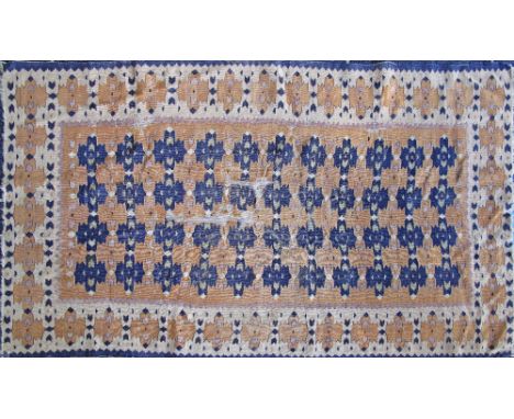 An antique Tribal Shirvan- Azerbaijan - North West Persia (Iran), hand woven in slit technique kilim with geometric pattern o