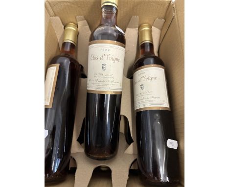 Six bottles of Clos d'yuigne Saussignac 1999 vintage, 50cl x 6If there is no condition report shown, please request