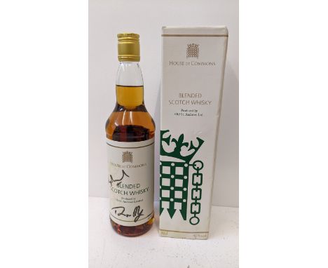 A House of Commons Scotch Whisky, signed by Philip Hammond and Teresa May, 70cl, 40%, with original box