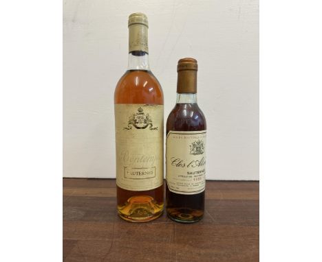 A single bottle of Cuvee du Bontemps Sauternes 1988, 750ml and half bottle of 1988 Vintage SauternesIf there is no condition 