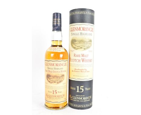 A Glenmorangie Single Highland Rare Malt Scotch Whisky, Aged 15 years, 43% vol, 70cl, in tube If there is no condition report