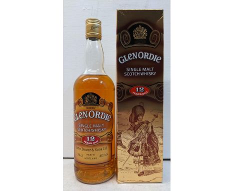 A bottle of Glen Ordie Single Malt Scotch Whisky, aged 12 years, 75cl, with boxIf there is no condition report shown, please 