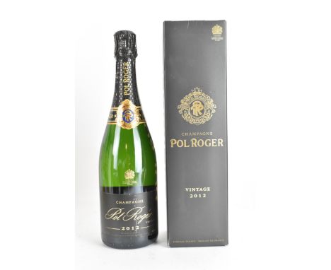 A Bottle of Pol roger Champagne, vintage 2012, with box, 750mlIf there is no condition report shown, please request