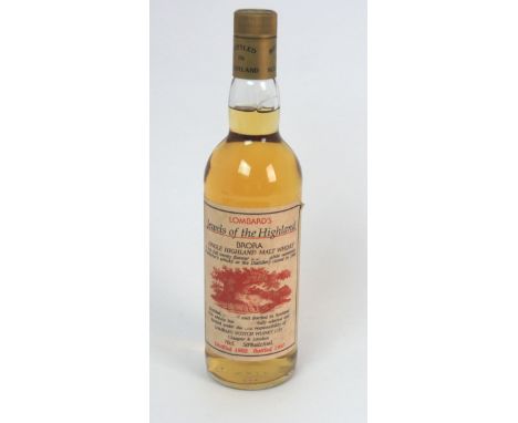 BRORA-1982 BOTTLED BY LOMBARD SCOTCH WHISKY, JEWEL OF THE HIGHLAND distilled 1982, bottled 1997, single malt, 70cl, 50% volum