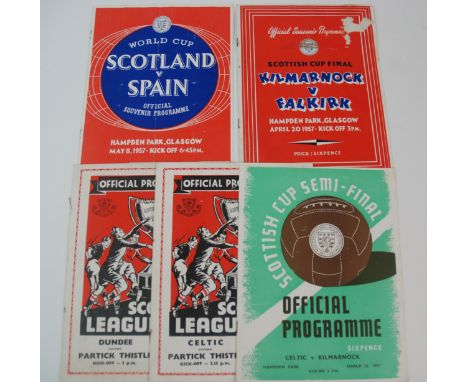 CELTIC V. PARTICK THISTLE, SCOTTISH LEAGUE CUP FINAL, MATCH PROGRAMME, 27/10/56 Dundee v. Partick Thistle, Scottish League Cu