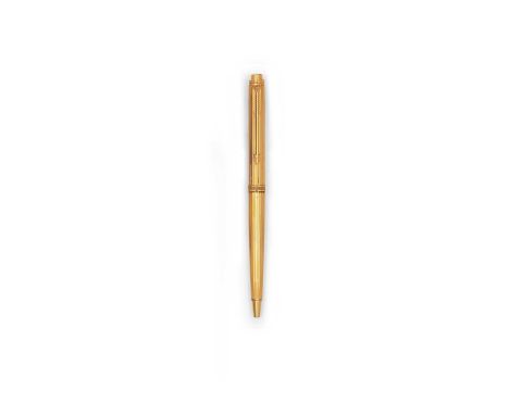 fluted tapering, with arrow-form clip14cm longMarked on each side with French maker's mark and on cap with French standard ma