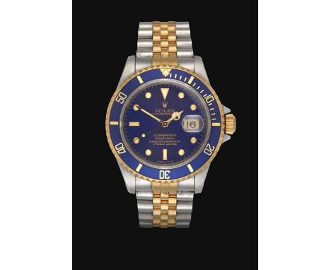 (calibre 3135) lever movement signed and numbered 6098274, adjusted to five positions and temperature, blue sunburst dial wit