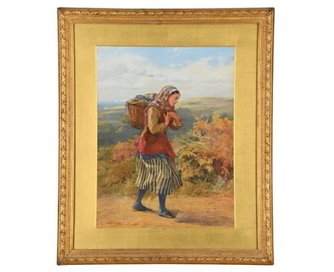 JOHN ABSOLON (BRTISH 1815-1895) WEARY Watercolour Signed and dated '1870' (lower left) 45 x 34.5cm (17½ x 13½ in.)Provenance: