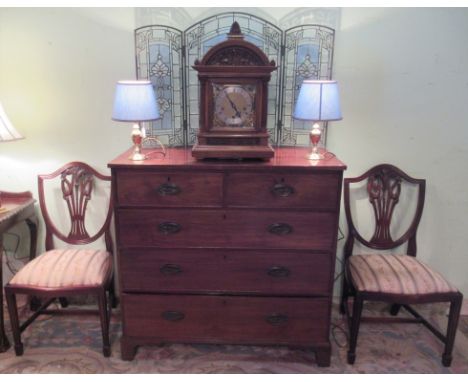 A contemporary three fold leaded light fire screen.