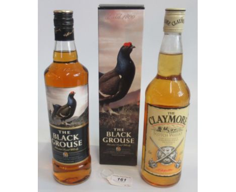 A bottle of The Black Grouse Blended Scotch Whisky, together with a bottle of Claymore Blended Scotch Whisky, each 70cl, 40% 