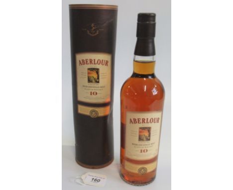 A single bottle of 10 year old Aberlour Highland Single Malt Scotch Whisky, 70clm 40% vol.