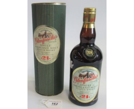 A single bottle of Glenfarclas 21 year old Single Highland Malt Scotch Whisky, 700ml, 43% vol. Condition Report: Sealed and i