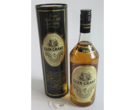 A 1 litre bottle of Glen Grant Highland Malt Scotch Whisky, 43% vol.