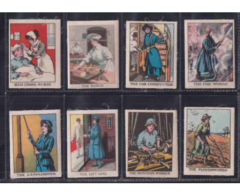 Trade silks, The Happy Home, Women on War Work, 'M' size (set, 12 silks) (vg)