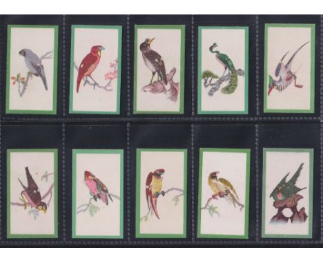 Cigarette cards, Wills Ruby Queen Birds of the East, set 50 cards all with green borders (gd/vg)