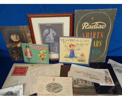 Ephemera, a selection of 100+ items to include advertising (Radiac Shirts, Collars Pyjamas and Raphael 'tractor standees), le