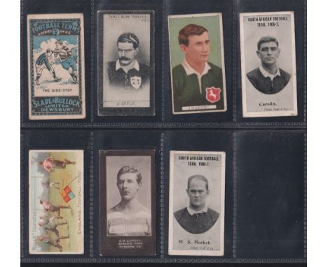 Cigarette & Trade cards, Football / Rugby  7 better type cards inc. J & F Bell Footballers J Lytle, Taddy South African Footb