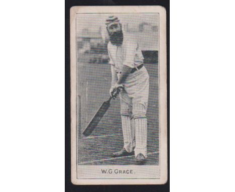 Cigarette card, D. & J, MacDonald, Cricketers, type card, W. G. Grace (light scratch to face, corners slightly rounded, fair/