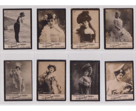Cigarette cards, Algeria, De Harven Freres, Photo Series 2, Actresses, 'M' size, numbered, 38 different cards (gen. gd) (38) 