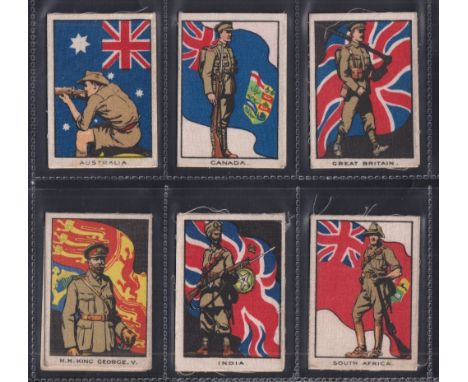 Trade silks, Sunday Stories, two sets, Flags (5 silks) & The King & His  Soldiers (6 silks), both 'M' size (gd/vg) (11)