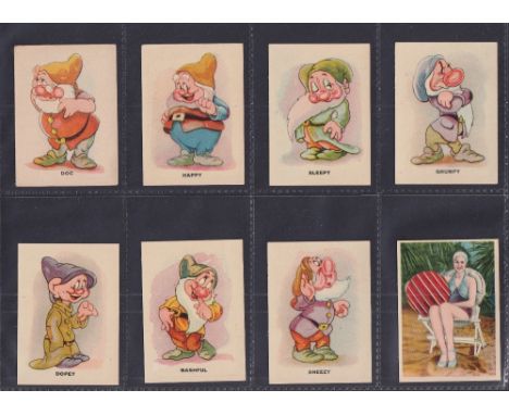 Cigarette cards, Chile, Chilena (La Ideal), Screen Scenes & Artistes, Serie 22a, 'M' size (set, 45 cards) includes The Seven 