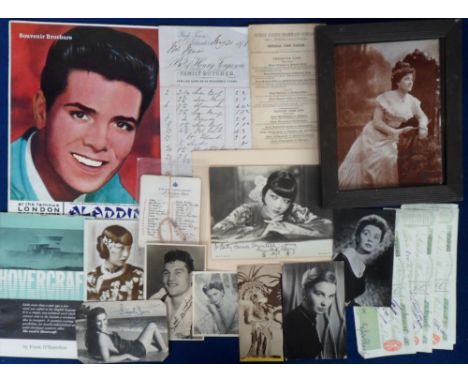 Ephemera, a broad selection of interesting items to include 1910 H.M. Yacht Victoria & Albert dance card, 1936 TGWU Rates of 