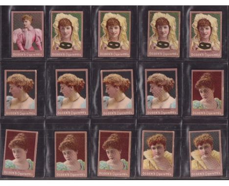 Cigarette cards, Ogden's, Miniature Playing Cards, Group III (Actresses, figure '46' in blue on bottom right of portrait) 104