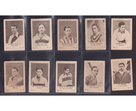 Trade cards, South America, Anon (as Falcon, Calvo (Ranchero) cigarette cards), Footballers, Series C (Brown on cream), 'M' s