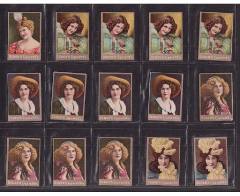 Cigarette cards, Ogden's, Miniature Playing Cards, Group II (Beauty Backs, figure '40' in blue on bottom right of portrait) 1
